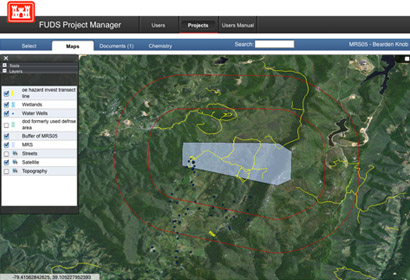 GIS Processing and Software<br>
340 FUDS Sites Nationwide